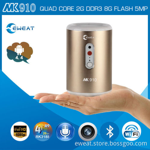 5 MP camera 2GB Ram 8GB Rom Quad Core RK3188 Cortex A9 Eweat MK910 Bluetooth google android 4.4 tv box